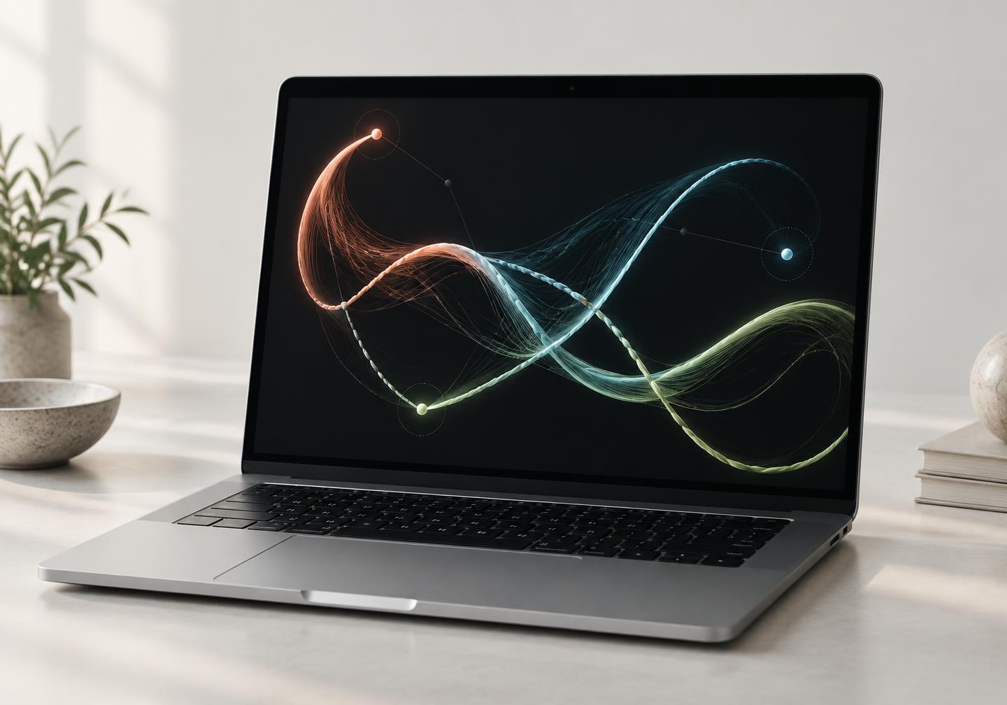 StringMotion concept shown on a MacBook